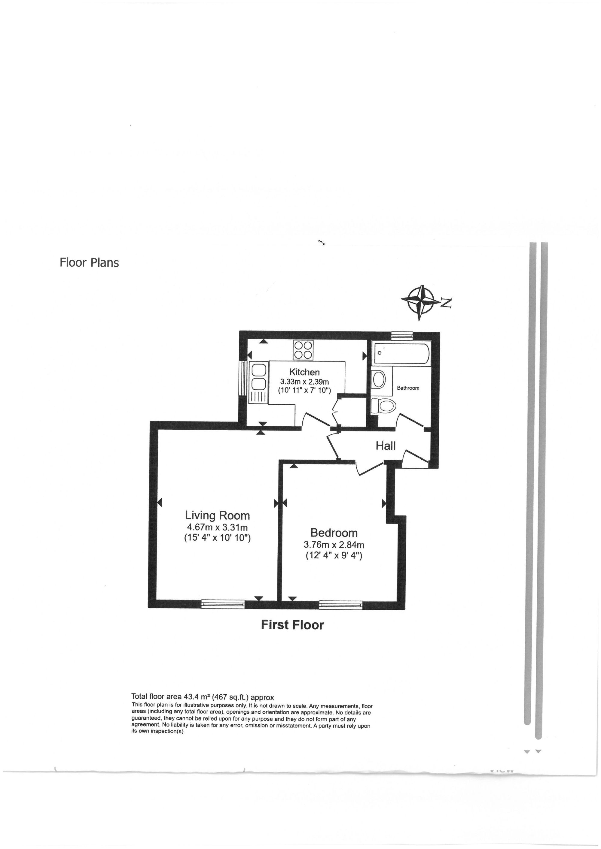 61, Clarence Close, Barnet floorplan