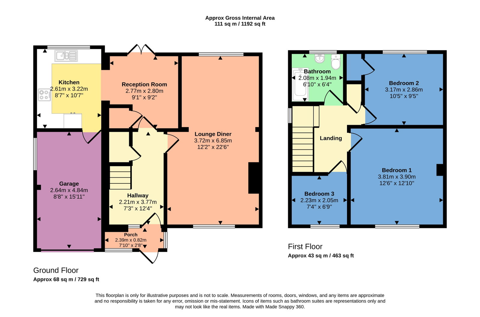 Milburn Croft, Workington floorplan