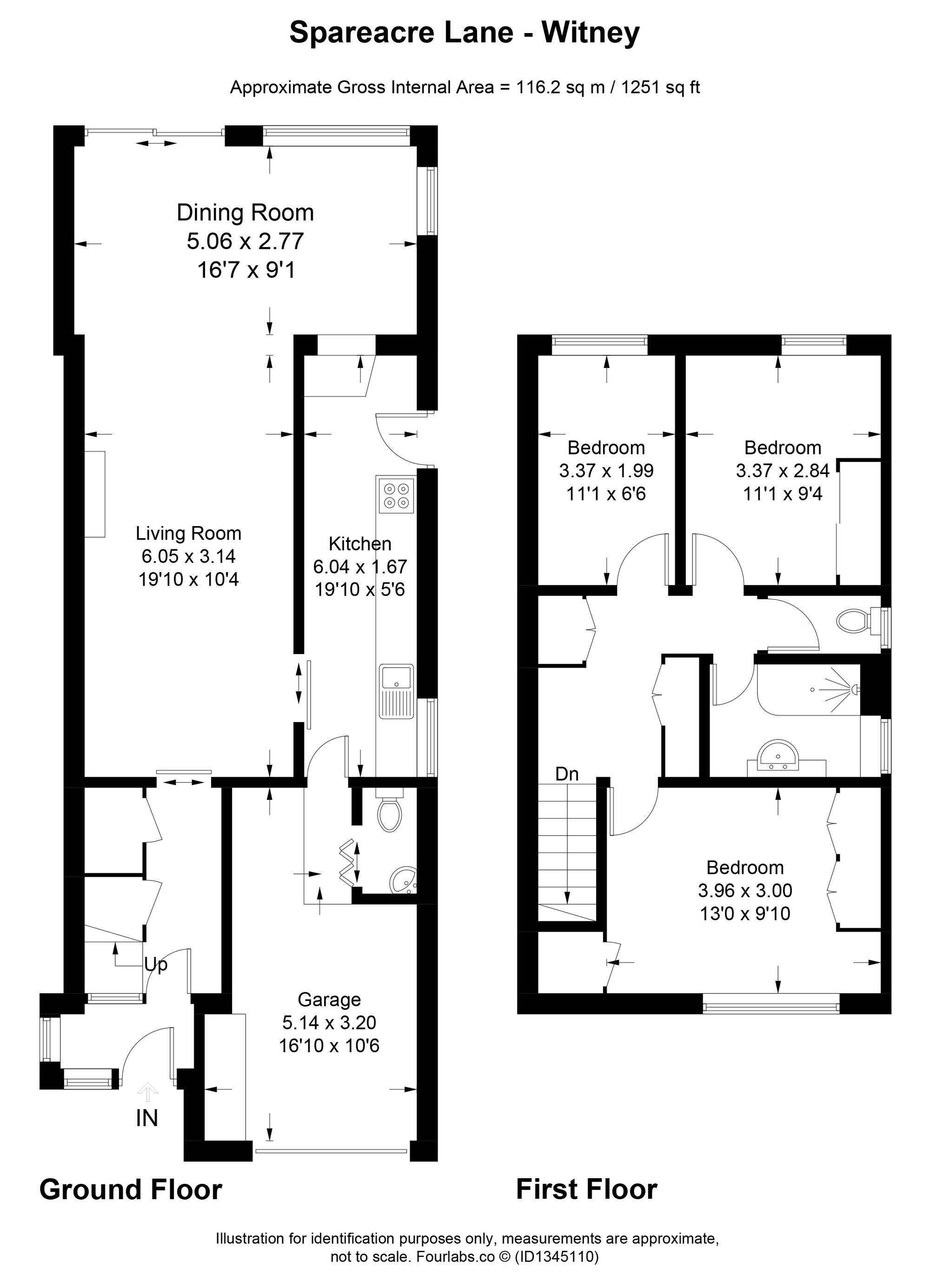 134 Spareacre Lane, Witney floorplan