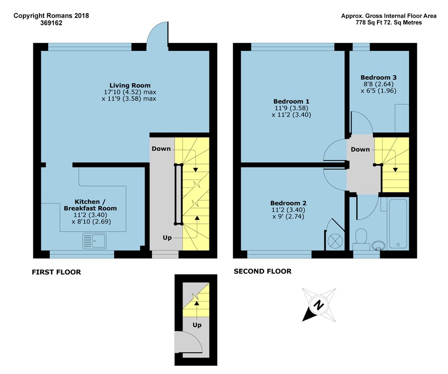 3 Bedrooms Maisonette for sale in Kingsway, Blackwater, Surrey GU17