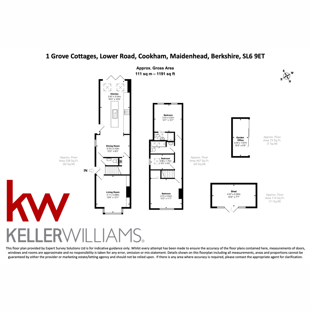 1 Grove Cottages, Lower Road, Cookham floorplan