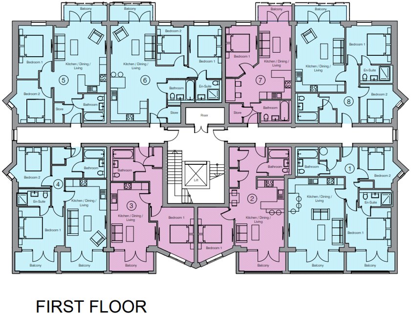 Flat 3, Mera Heights, 3, Firgrove Road, Hampshire floorplan