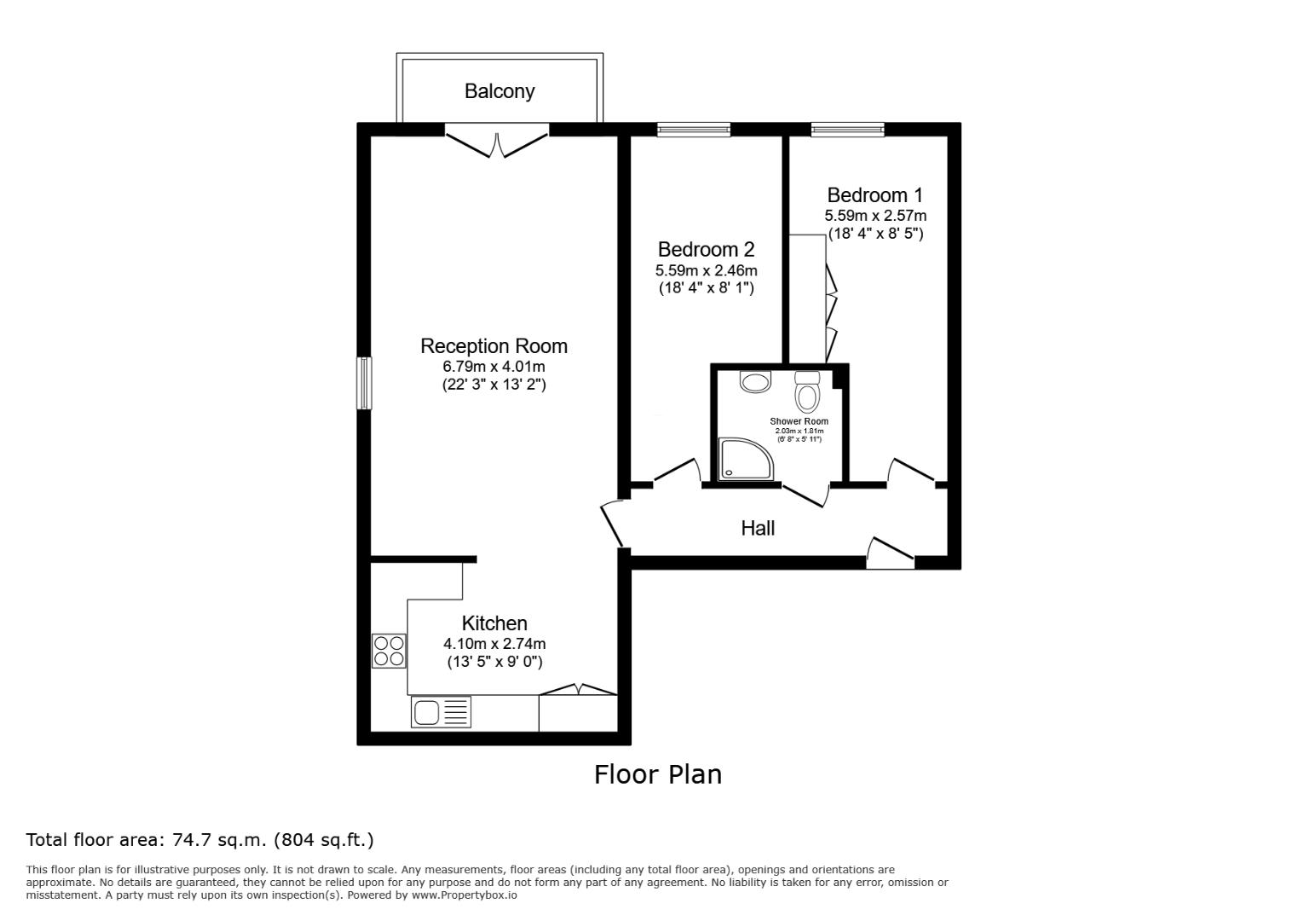 Apartment 4, 14, Linden Avenue, Sheffield floorplan