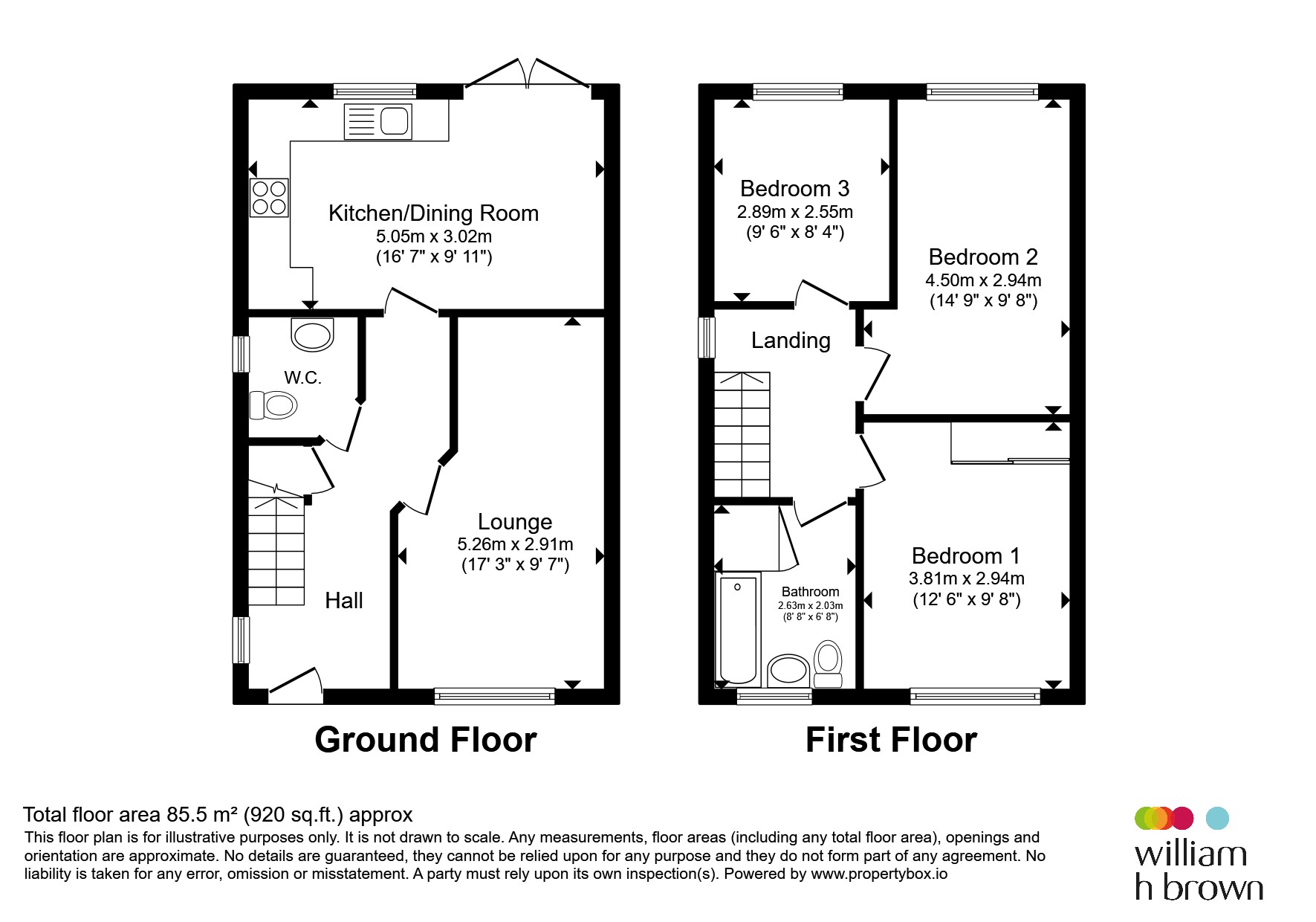 61, Newland Avenue, Rotherham floorplan
