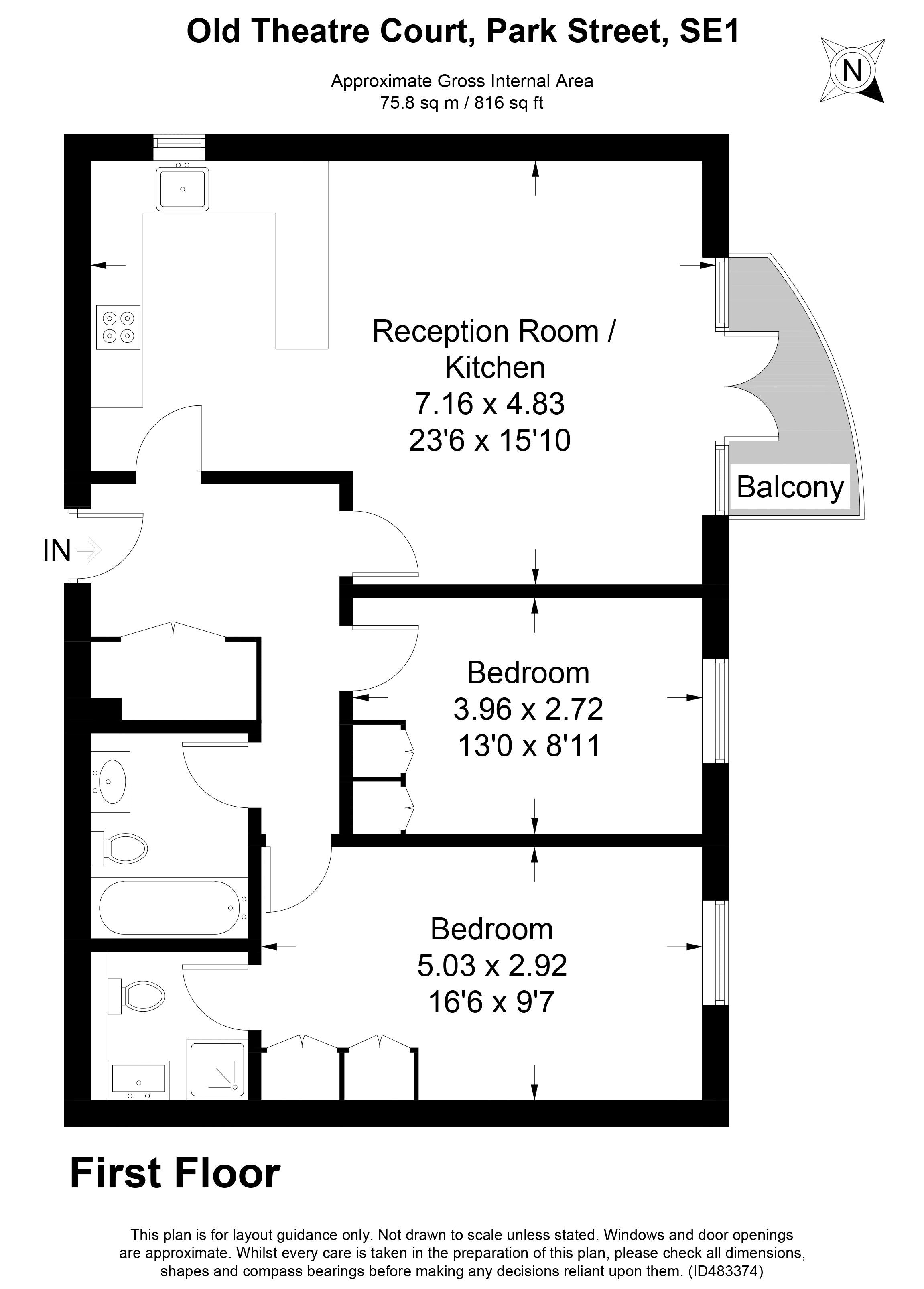 2 Bedrooms Flat to rent in Park Street, London SE1