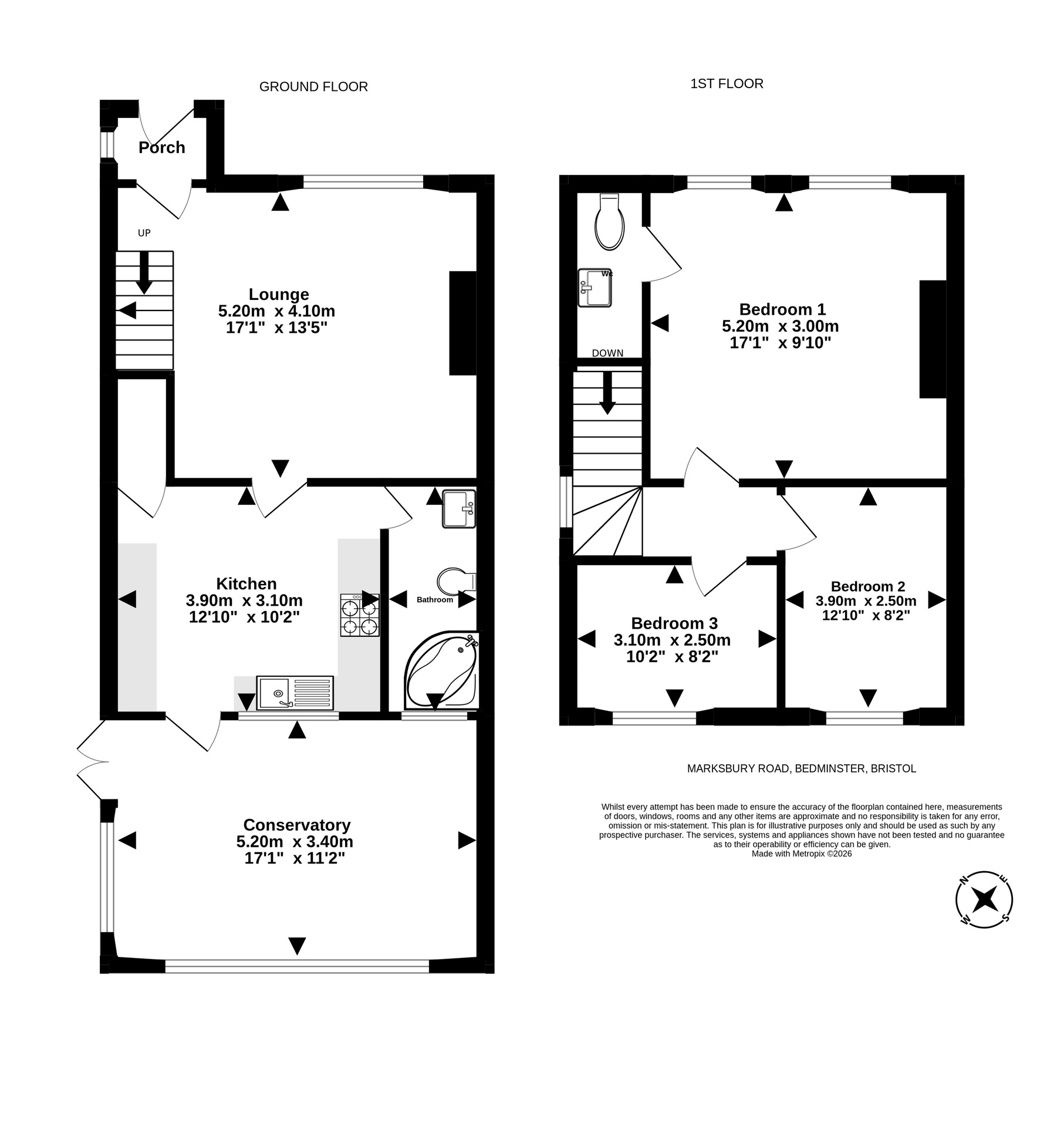 54 Marksbury Road, Bristol floorplan