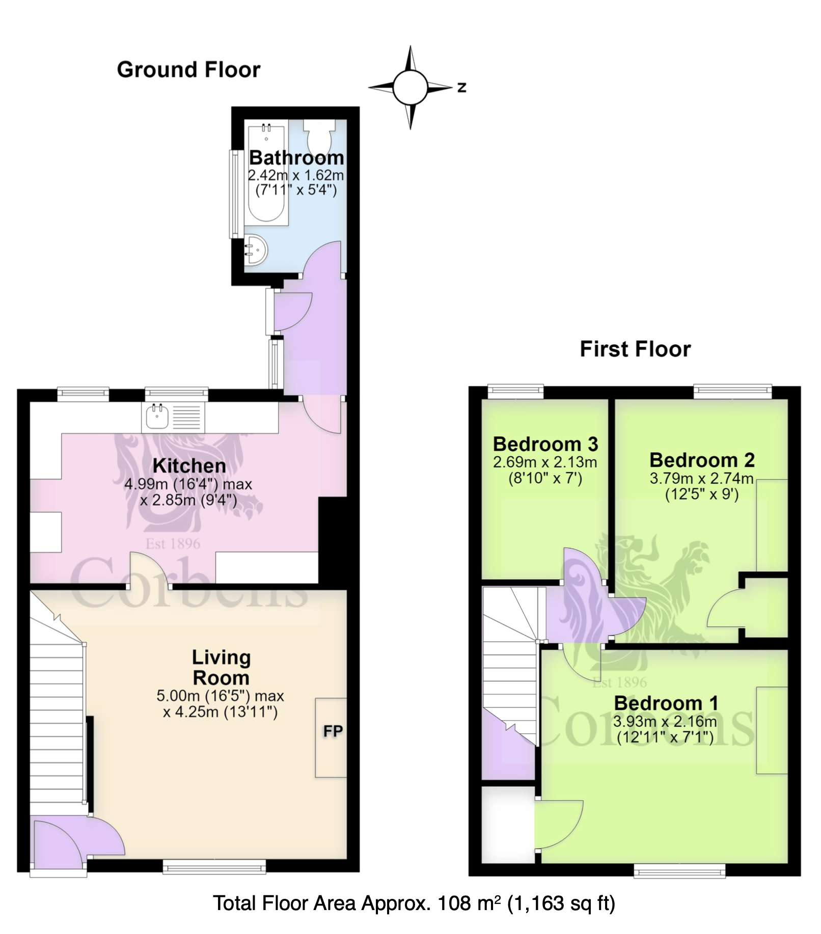 3 Pinewood Cottages, Heathgreen Road, Studland, Swanage floorplan
