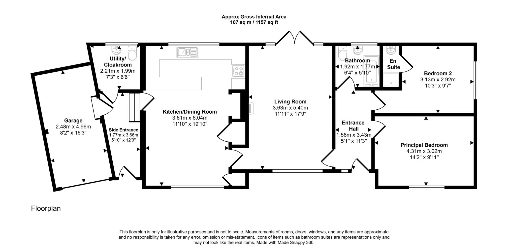 Rowan Lodge, Bank Lane, Tewkesbury floorplan