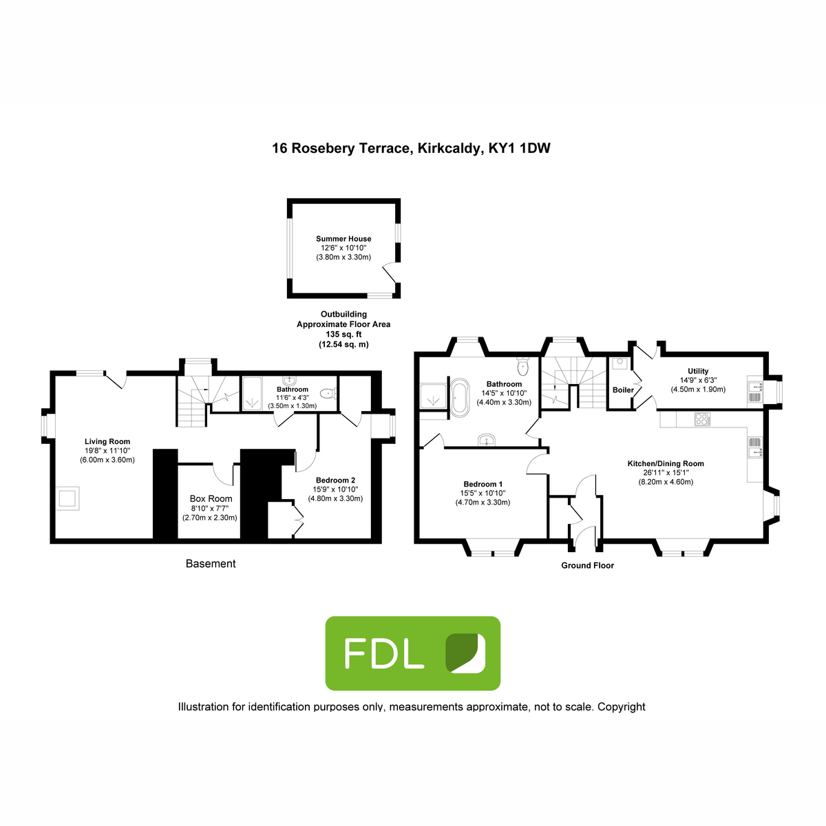 16, Rosebery Terrace, Kirkcaldy floorplan