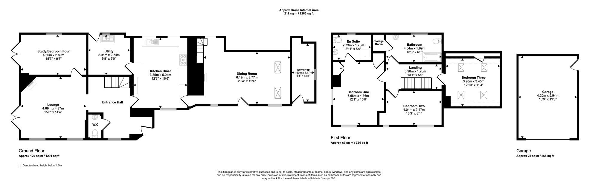 Bryngarn Uchaf, Bridgend floorplan