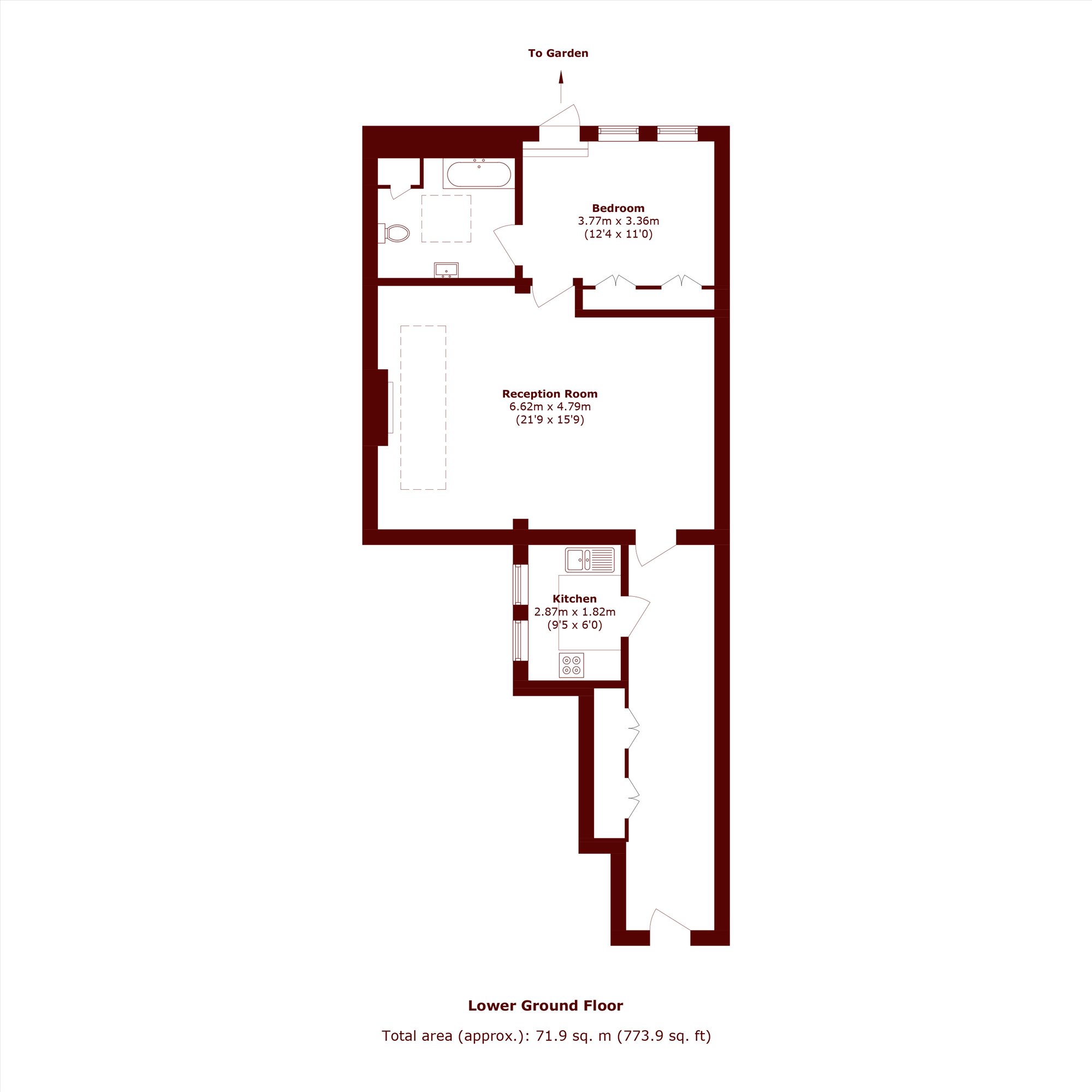 Flat 2, 2, Southwell Gardens, London floorplan