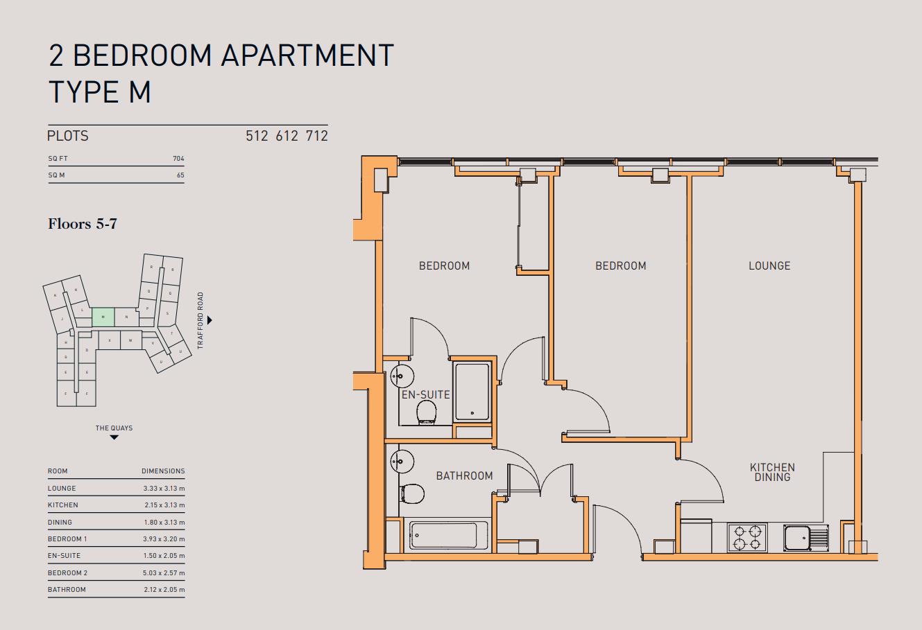 The Quays, Manchester floorplan