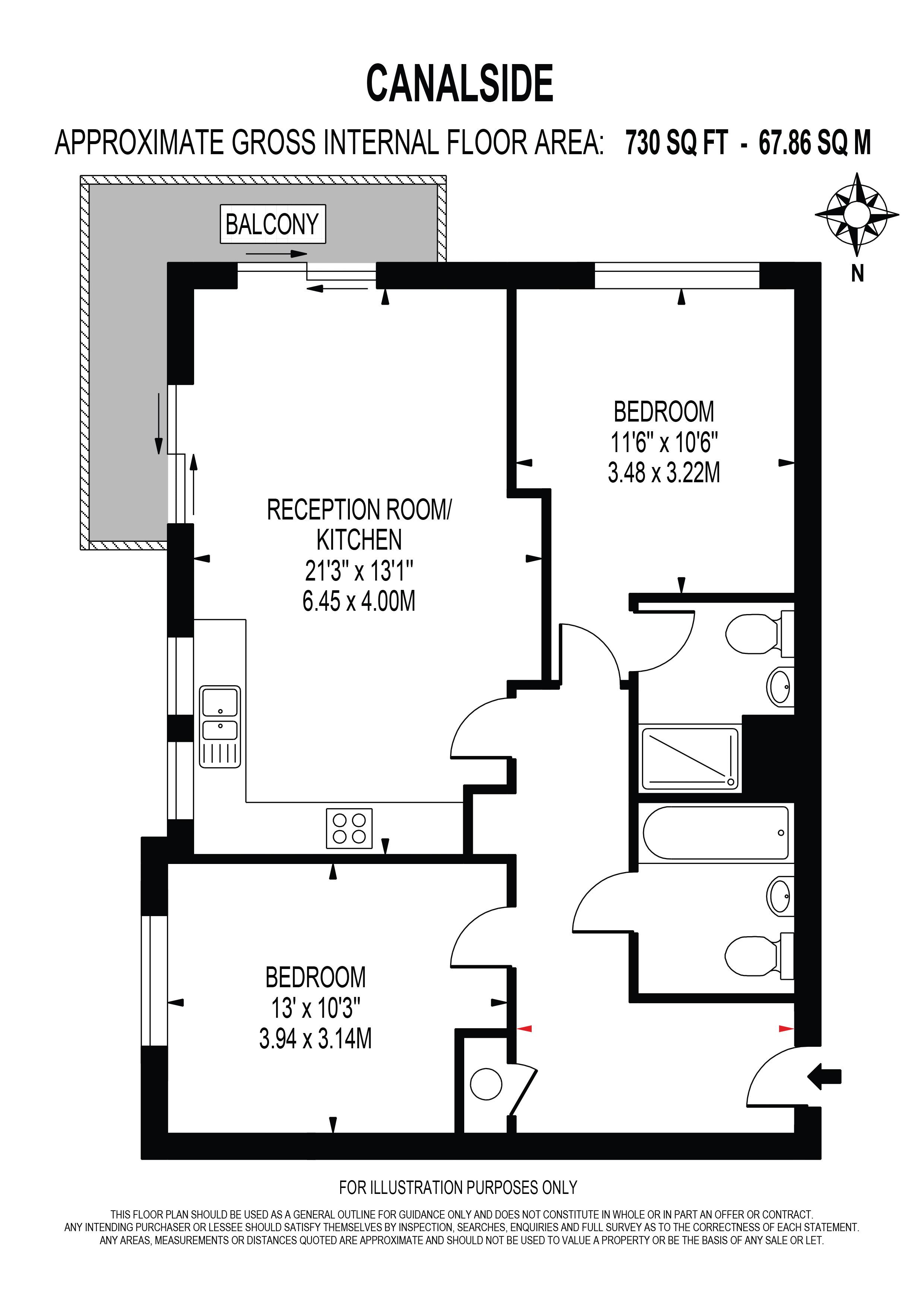 Canalside, Merstham, Redhill RH1, 2 bedroom flat for sale 61250431