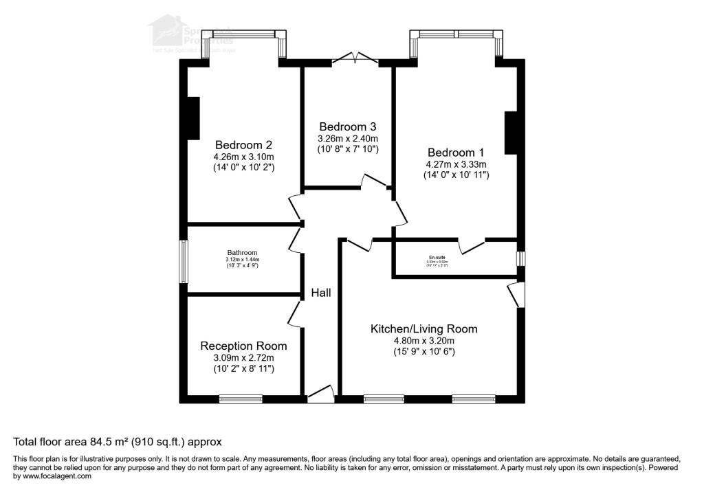1, Ponsford Road, Bristol floorplan