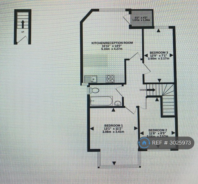 A Sunny Gardens Road, Hendon floorplan