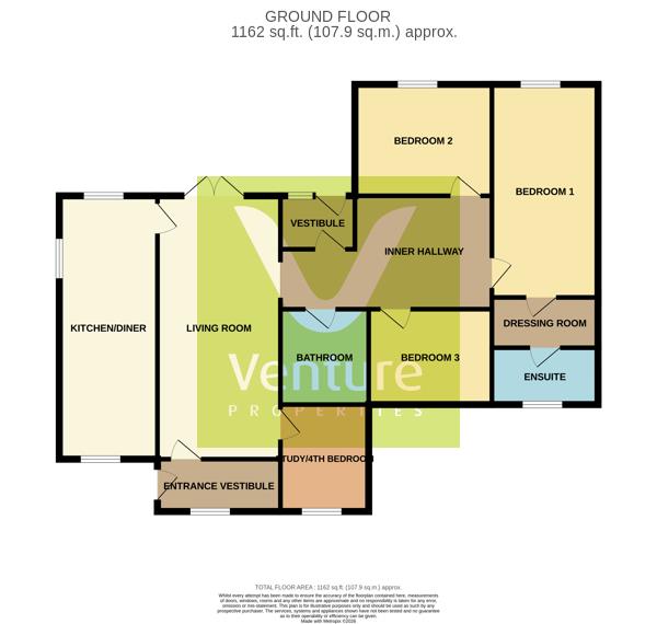 Dales House, 29, Woodifield Hill, Crook floorplan