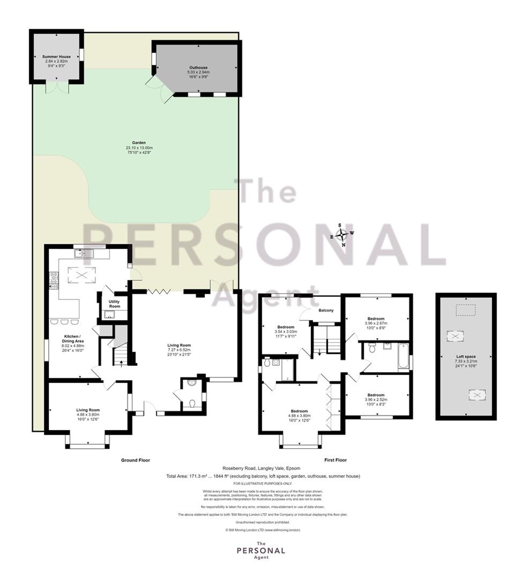 26, Rosebery Road, Epsom floorplan
