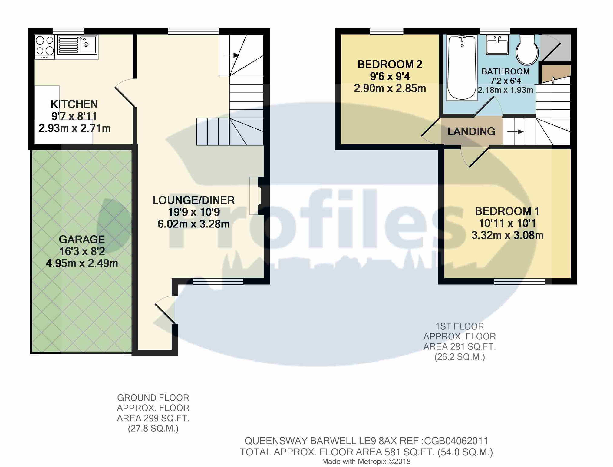 2 bed town house for sale in Queensway, Barwell, Leicester LE9 Zoopla