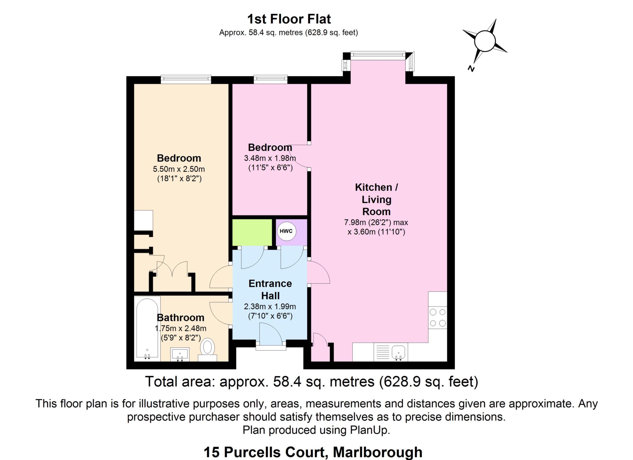 2 Bedrooms Flat for sale in George Lane, Marlborough SN8