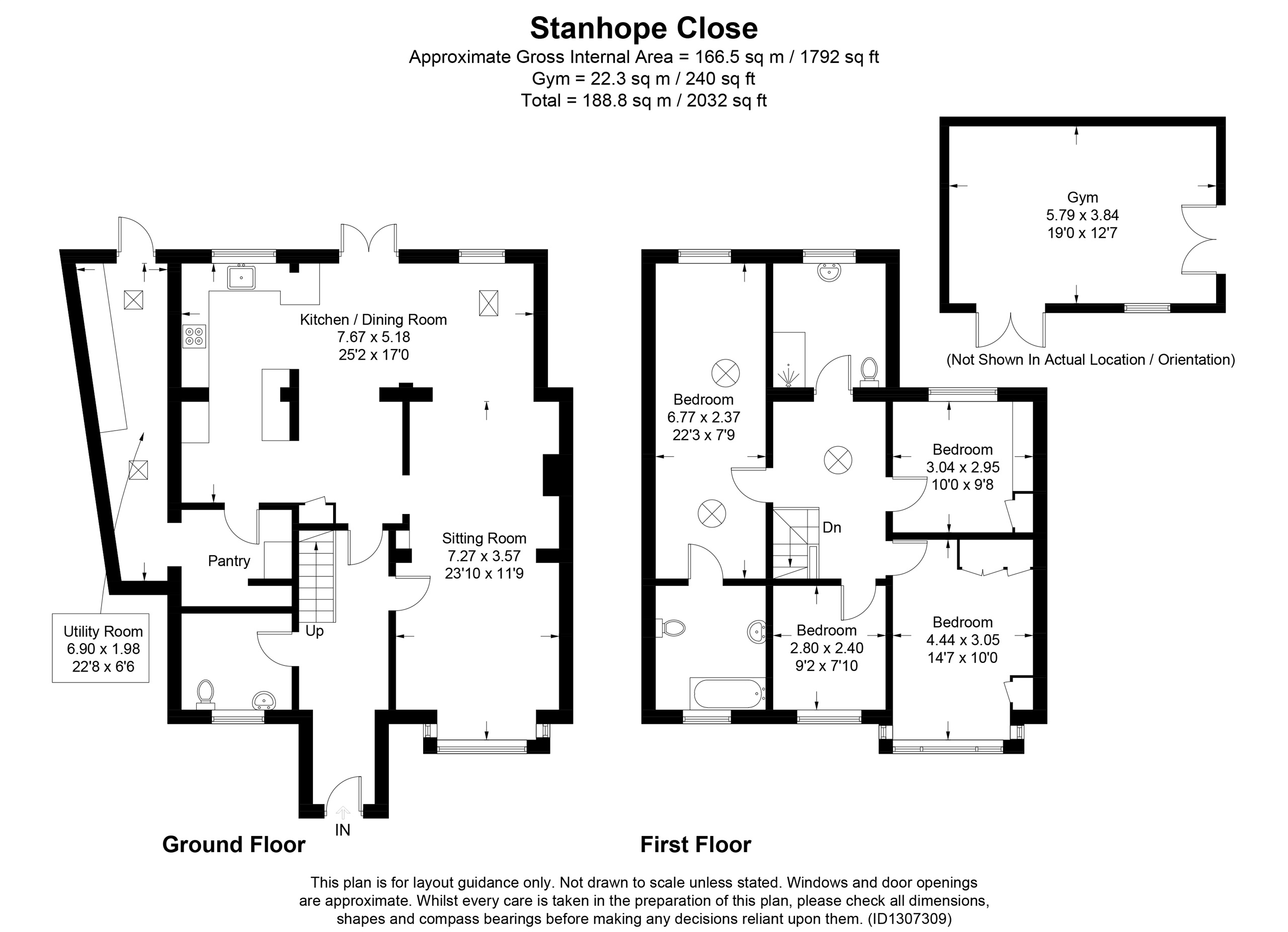 16, Stanhope Close, Aylesbury floorplan