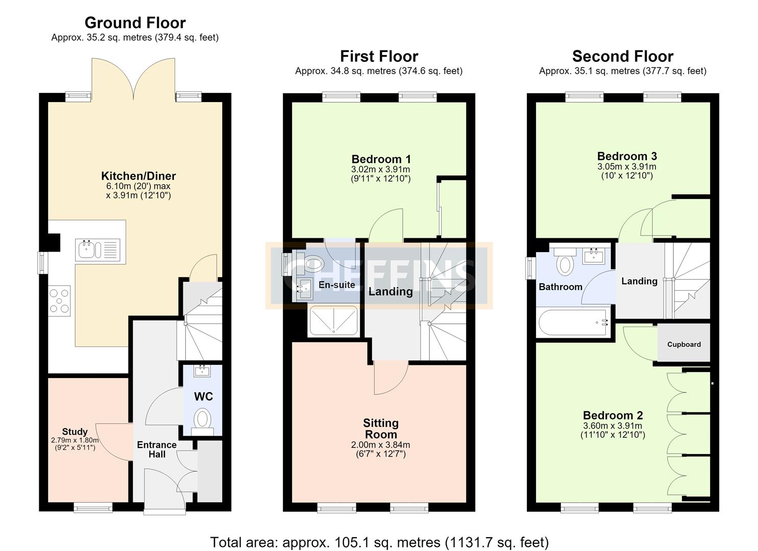 7, Hornet Road, Cambridge floorplan