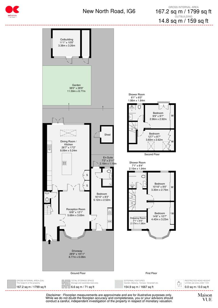 328, New North Road, Hainault floorplan