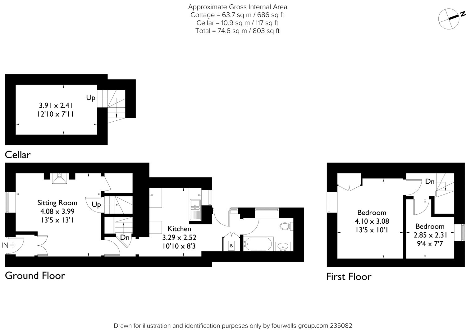 2 Bedrooms Terraced house for sale in High Street, Marshfield, Gloucestershire SN14