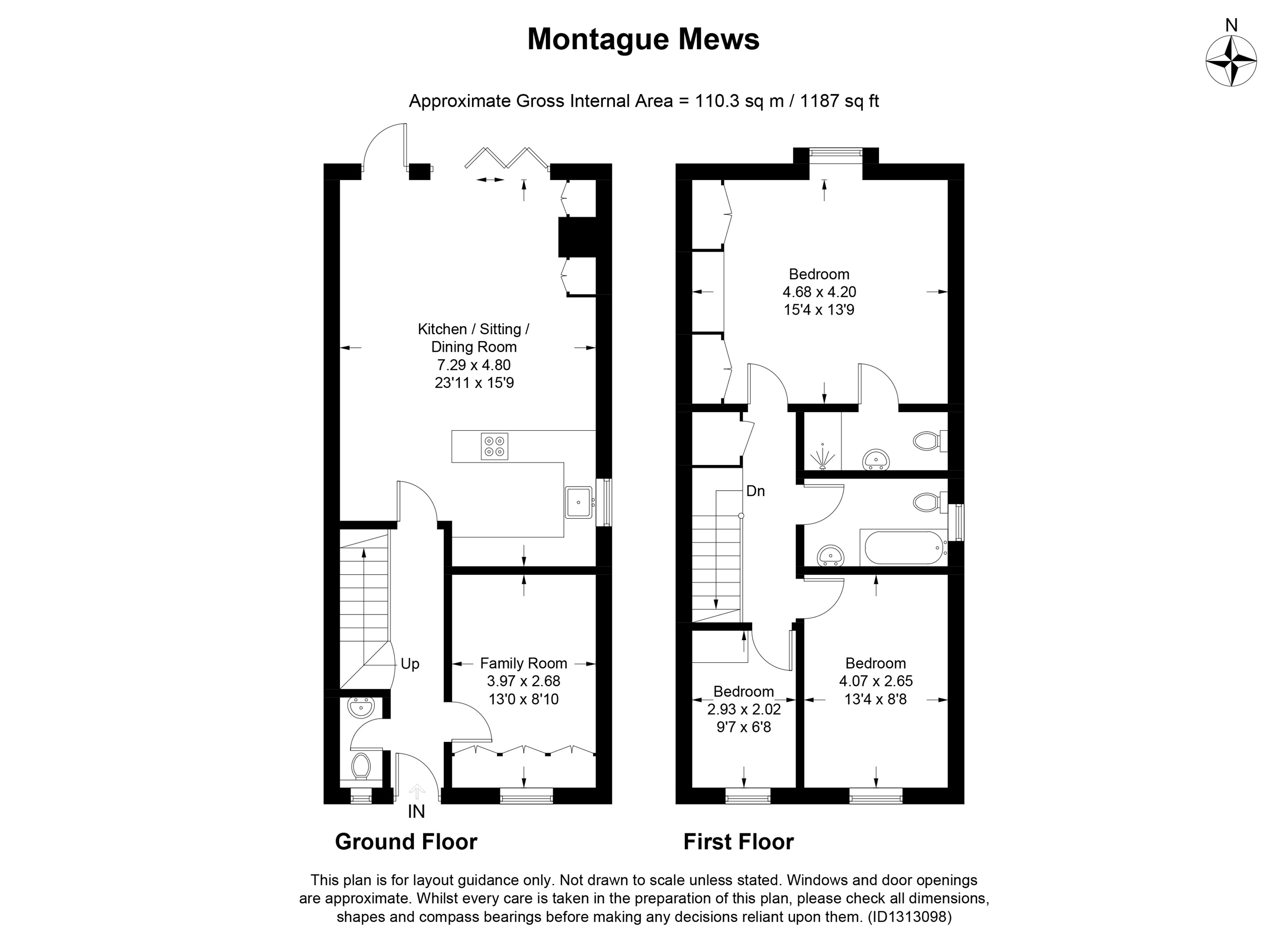 10, Montague Mews, Berkhamsted floorplan