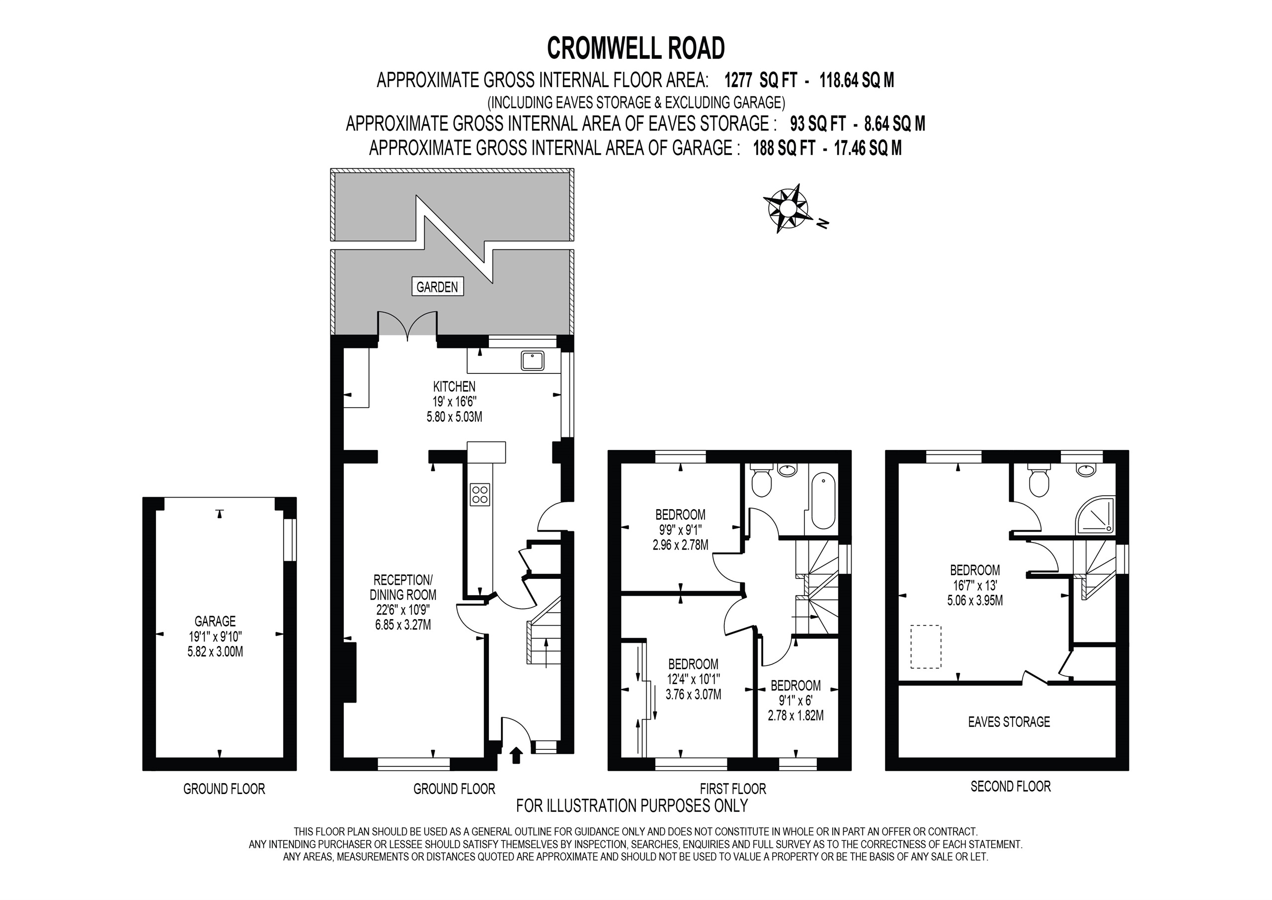 101, Cromwell Road, Caterham floorplan