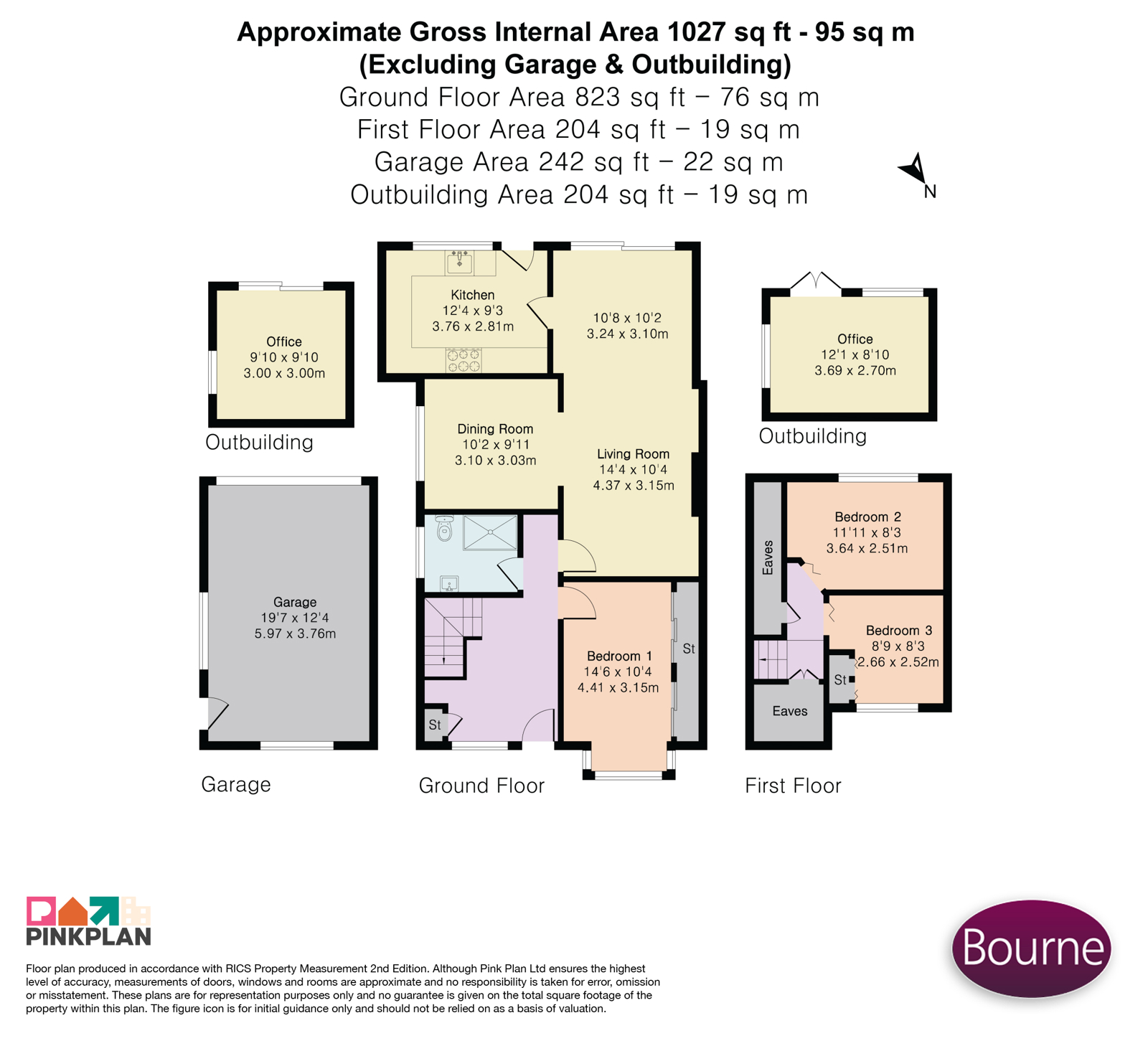 15, Downsview Close, Cobham floorplan