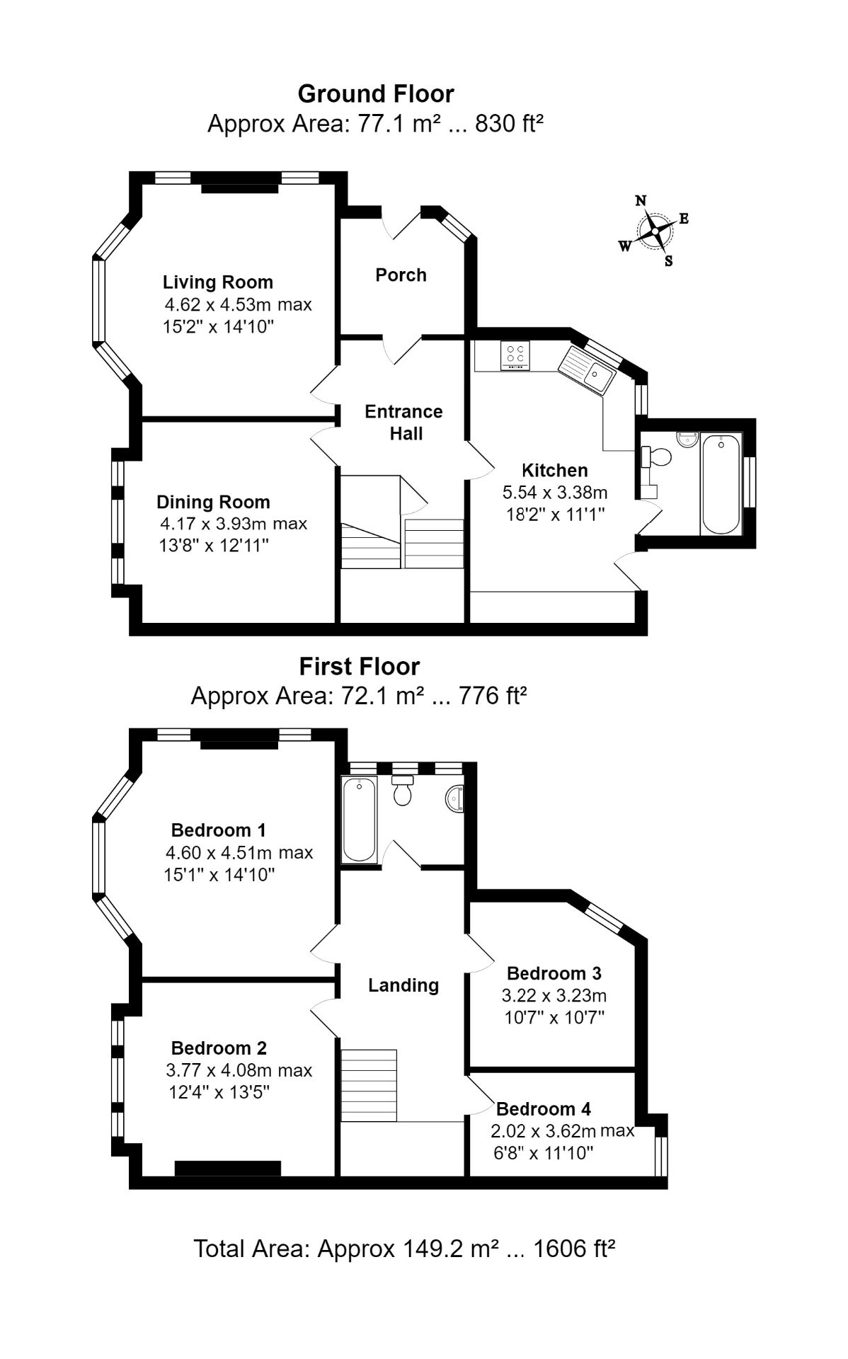 4 Bedrooms Detached house for sale in Milward Crescent, Hastings TN34