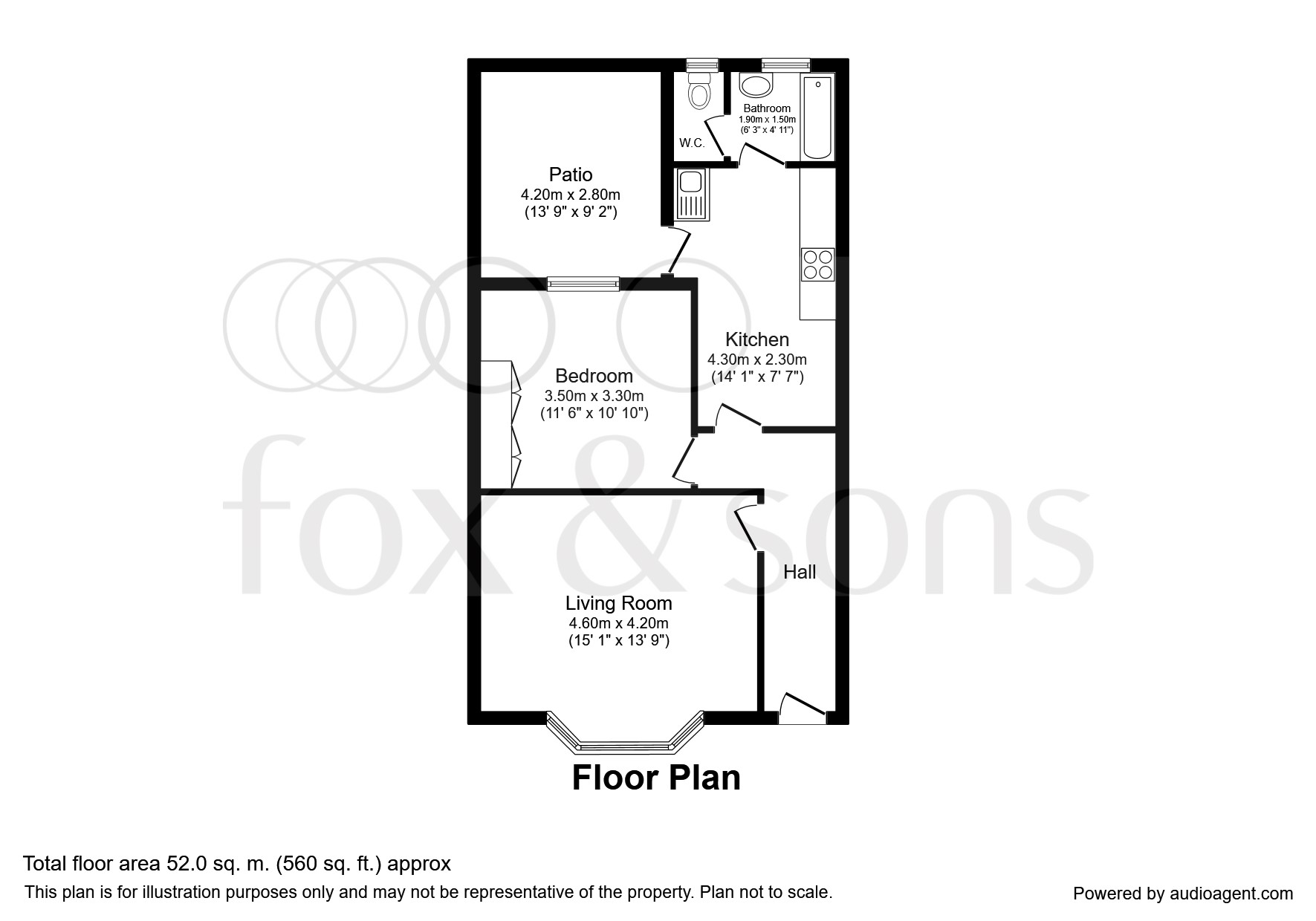 1 Bedrooms Flat for sale in Goldstone Road, Hove BN3