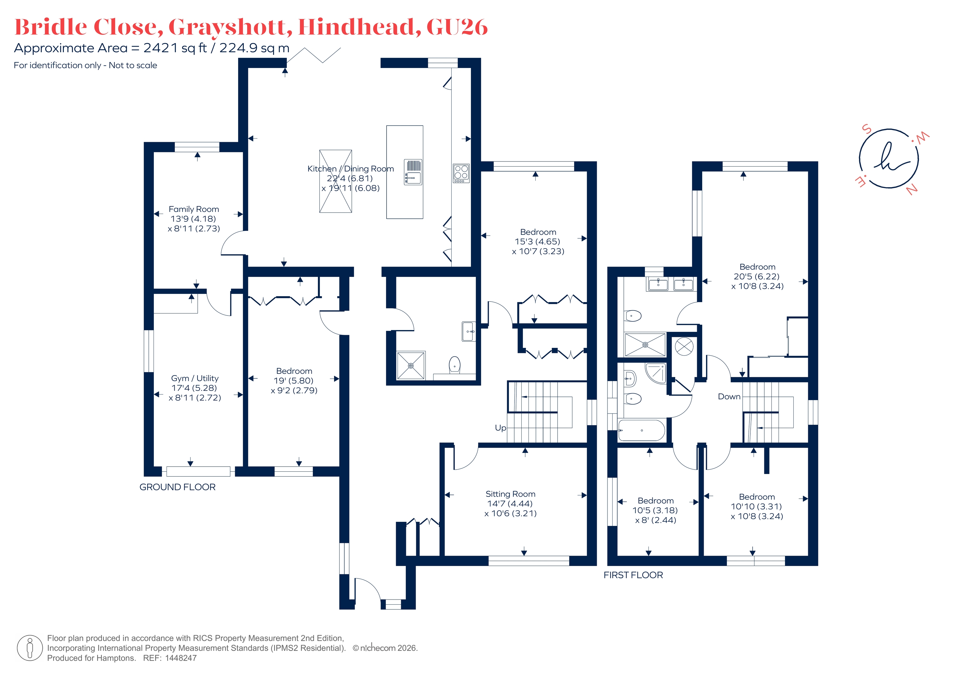 Ashley, 12 Bridle Close, Grayshott floorplan