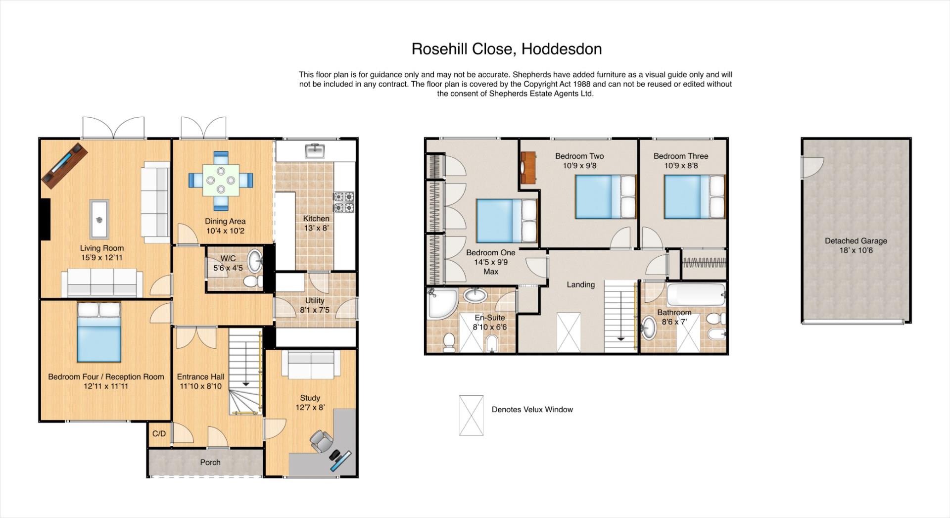 8, Rosehill Close, Hoddesdon floorplan