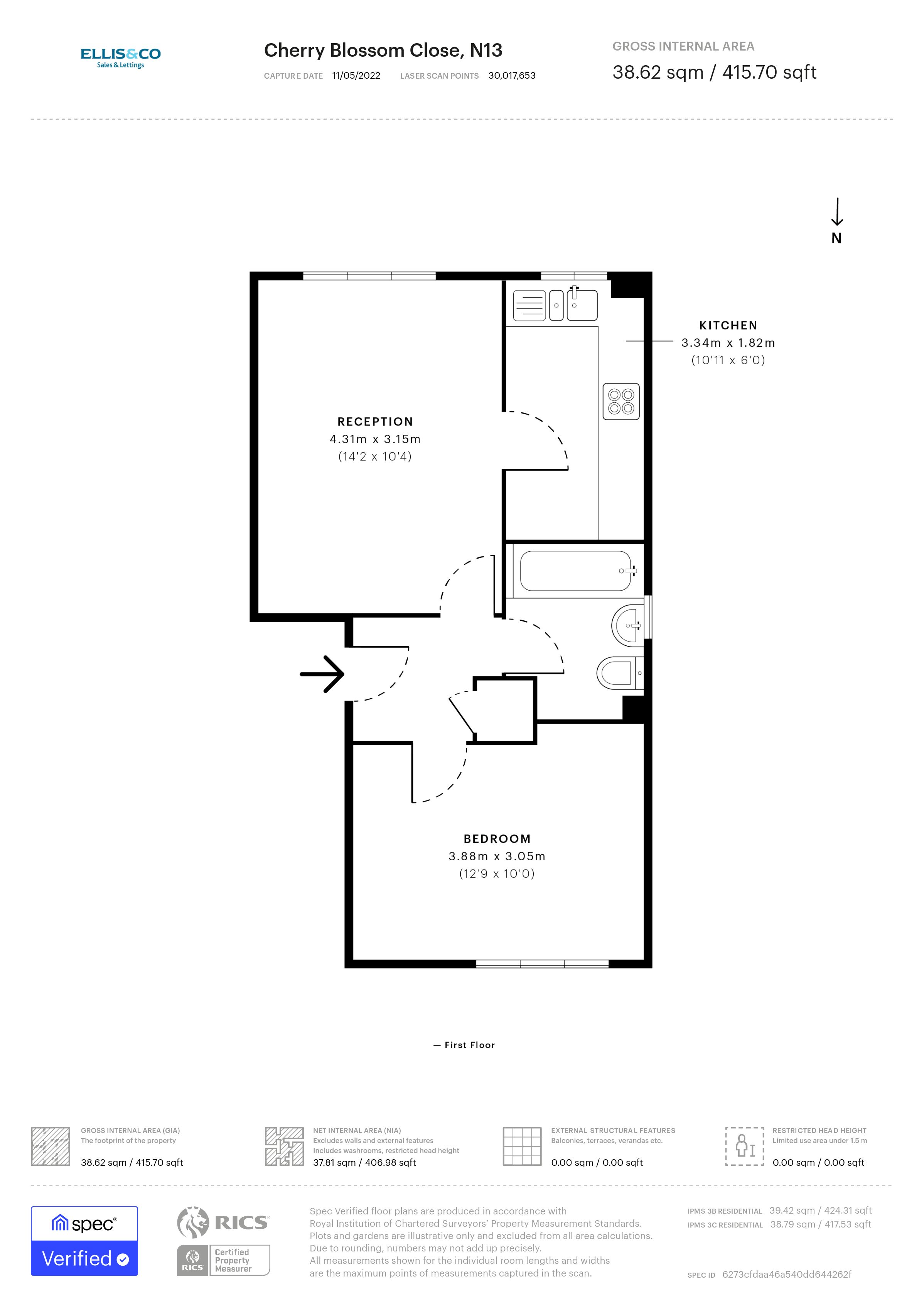 78, Cherry Blossom Close, London floorplan
