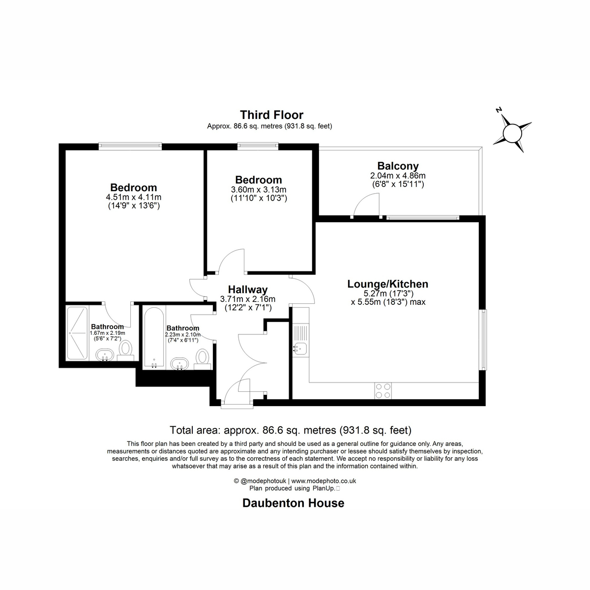 13 Daubenton House, Havelock Road, Southall floorplan