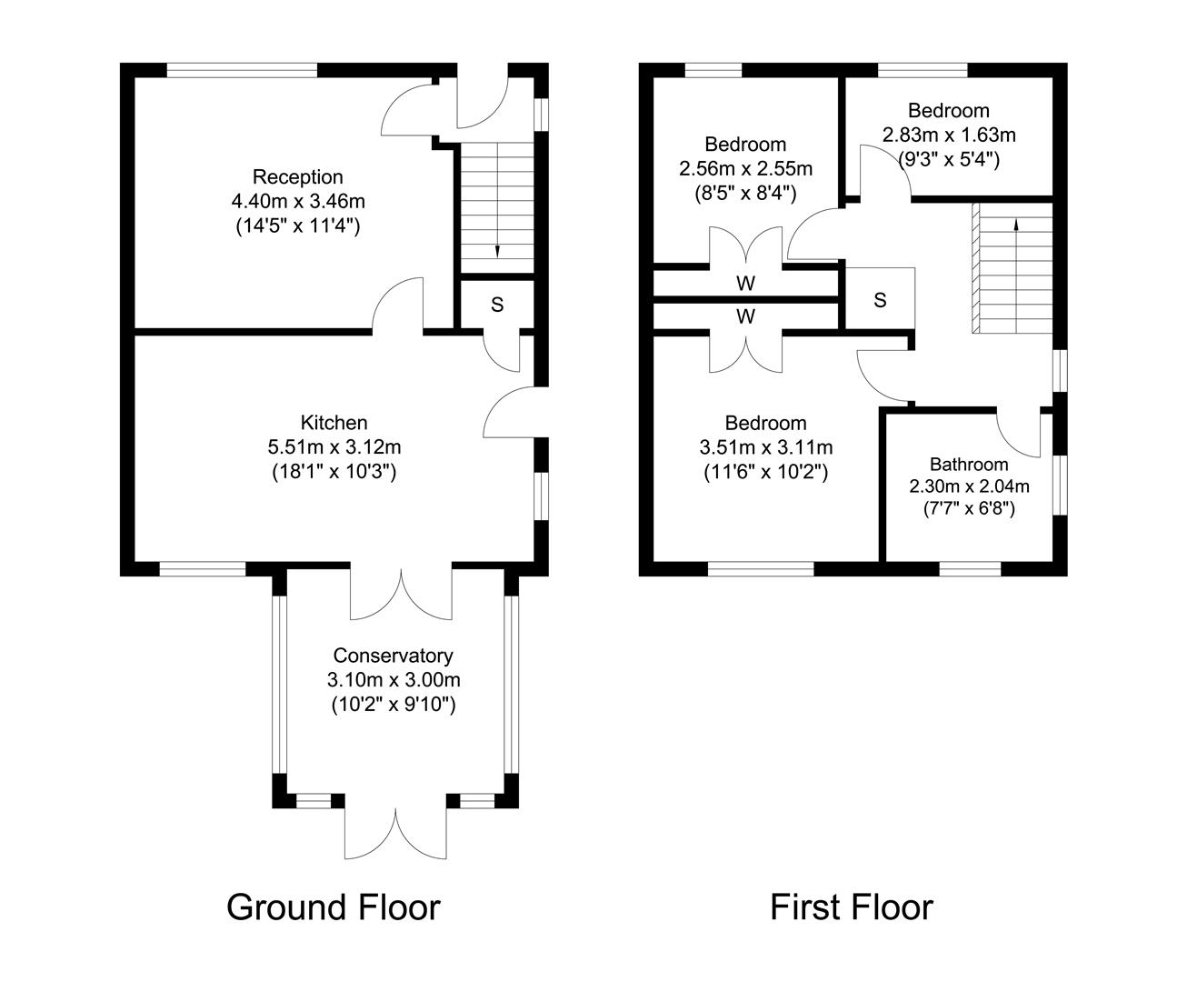 7, Yaxley Place, Stoke-On-Trent floorplan