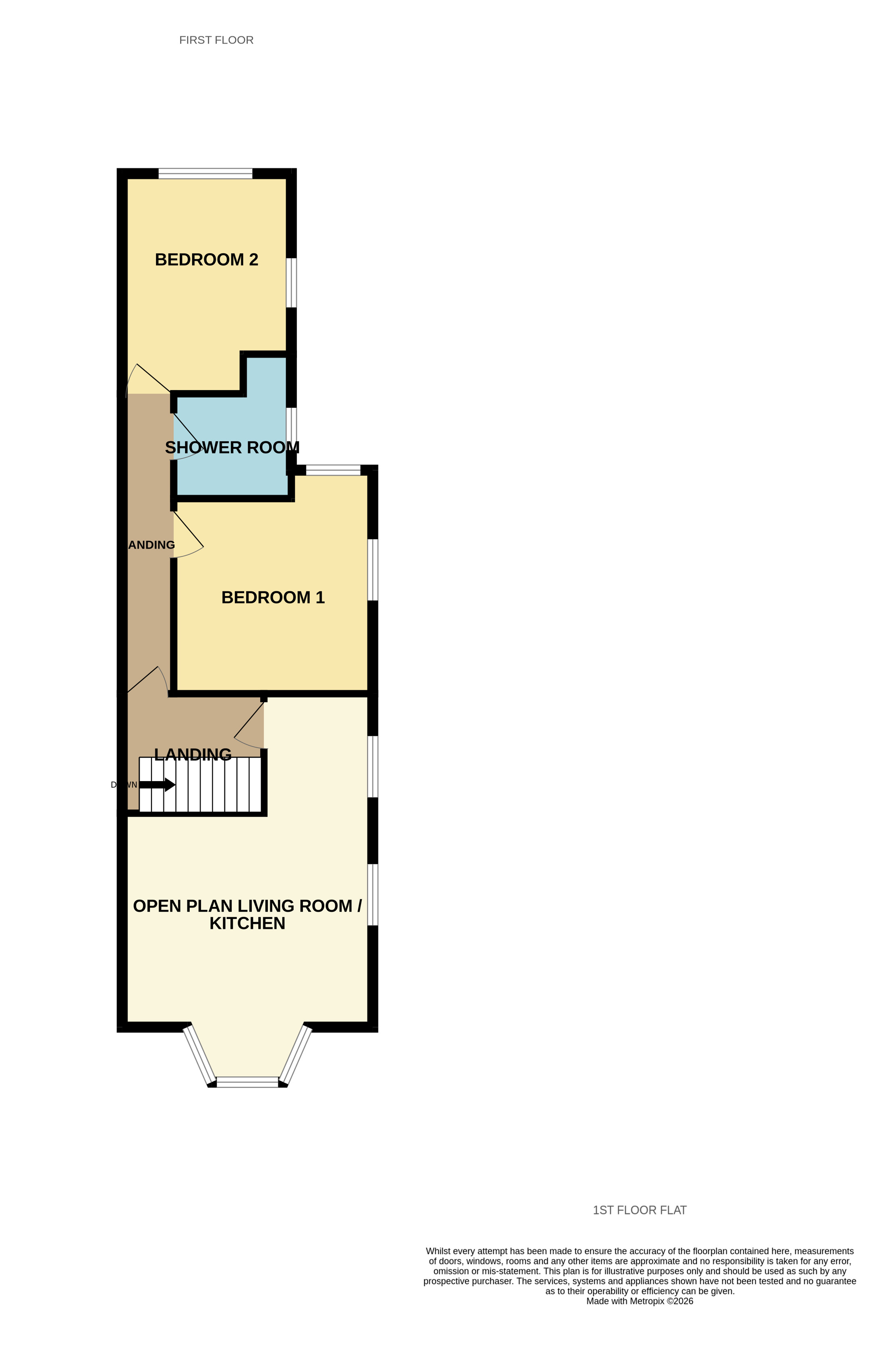 Flat 3, 164, Yew Tree Lane, Birmingham floorplan
