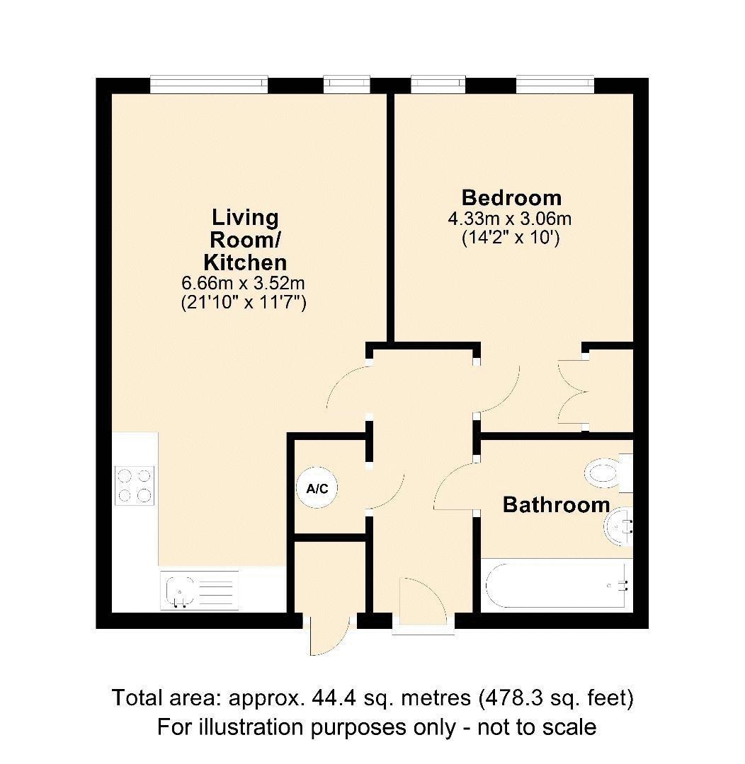 Apartment 78 The Wharf, Dock Head Road, Chatham floorplan