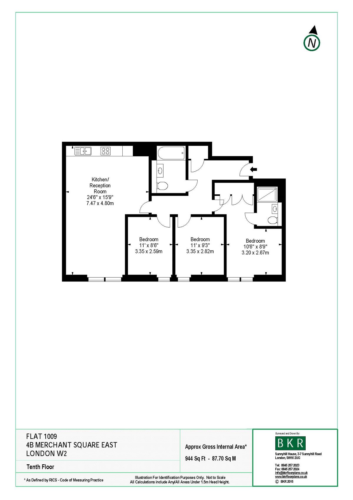 3 Bedrooms Flat to rent in Merchant Square, Paddington Basin W2