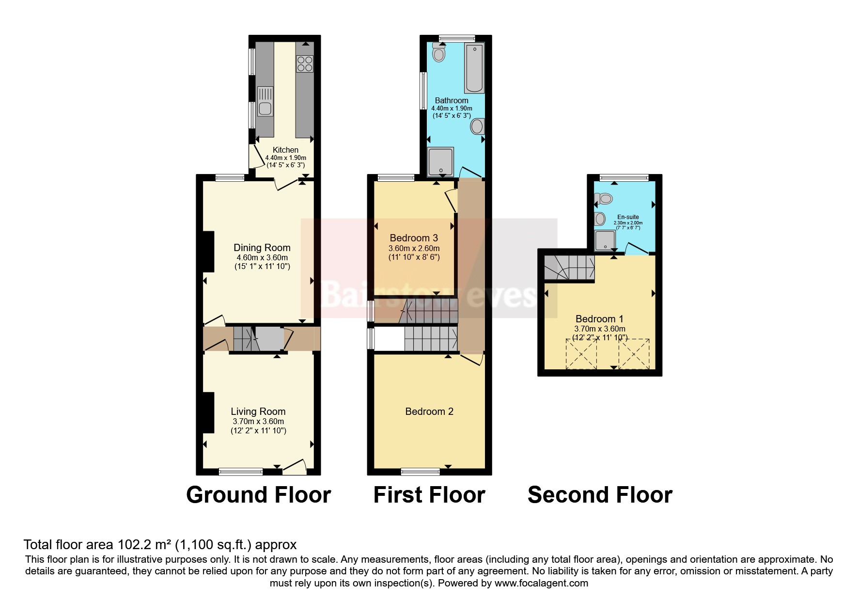 64, King Street, Nottingham floorplan