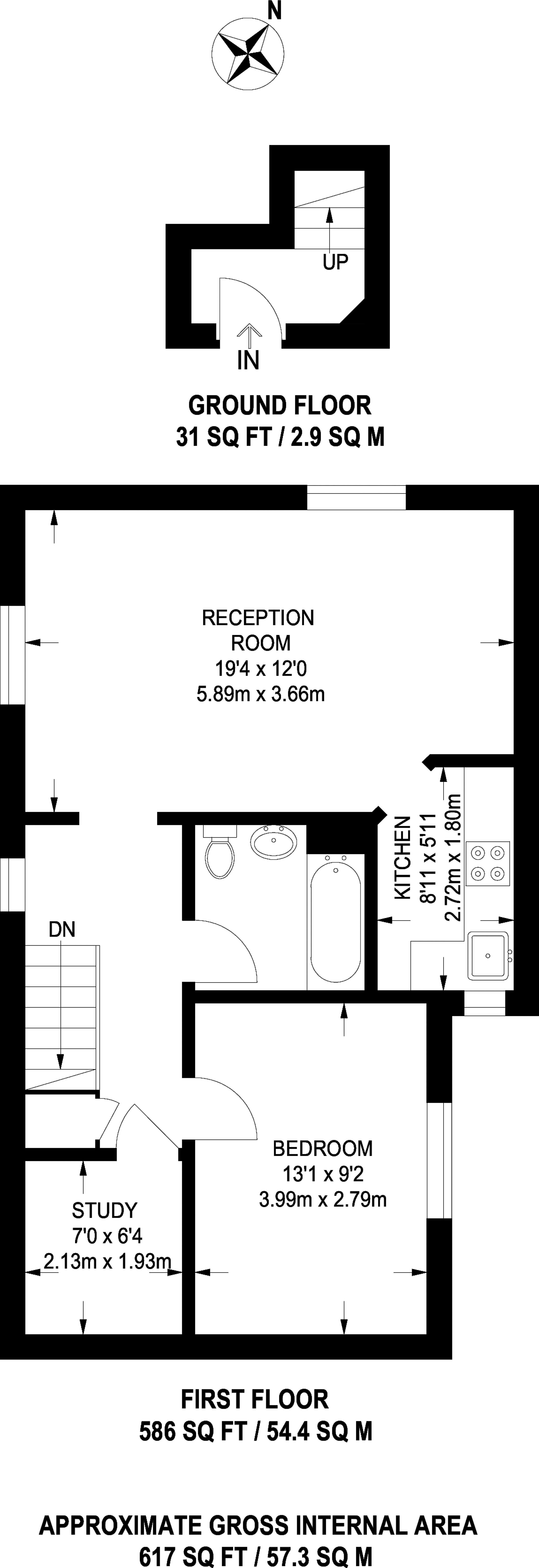 1 Bedrooms Flat to rent in Fonthill Road, Finsbury Park N4