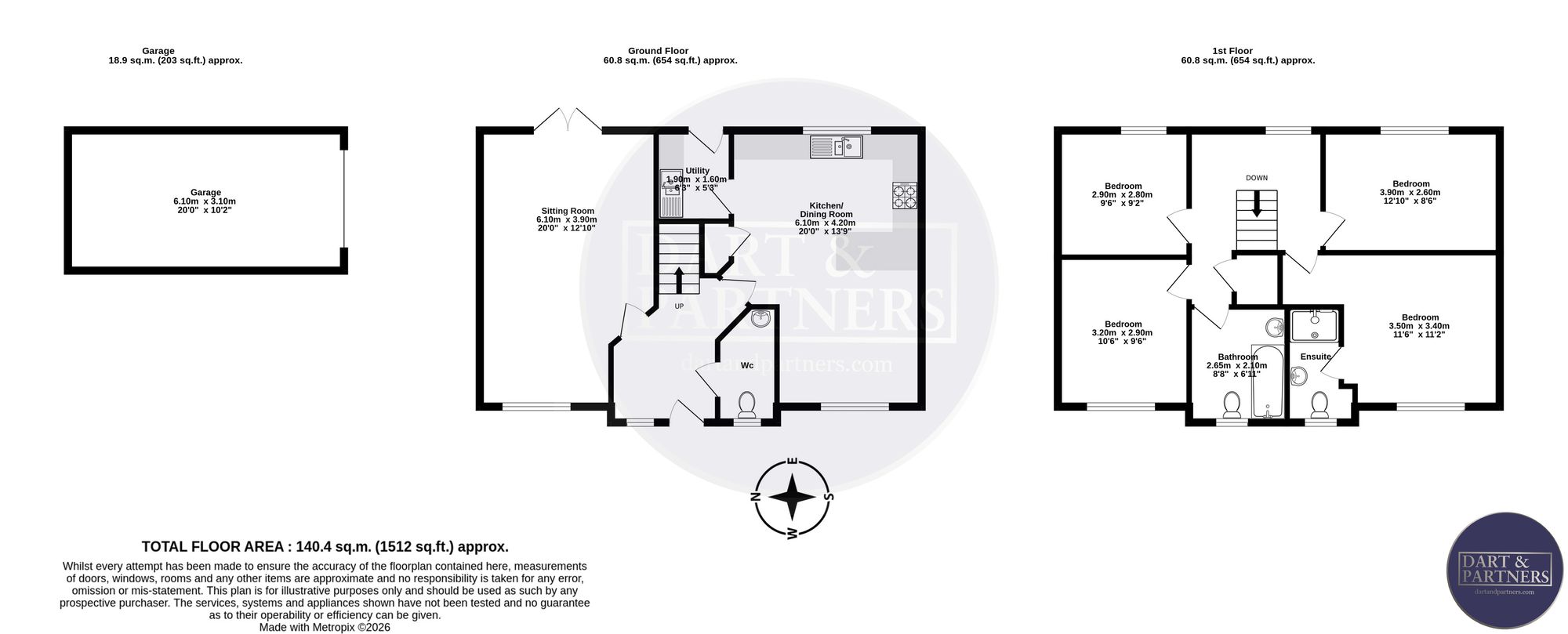 34 St. Georges Lane, Dawlish floorplan