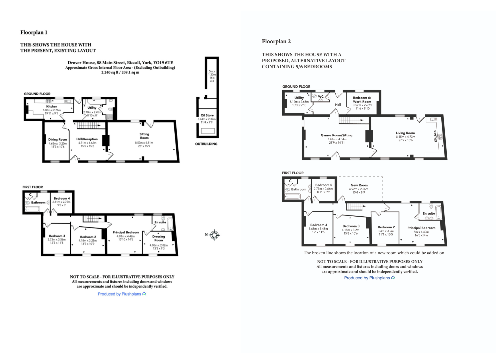 88 Main Street, Riccall, York floorplan