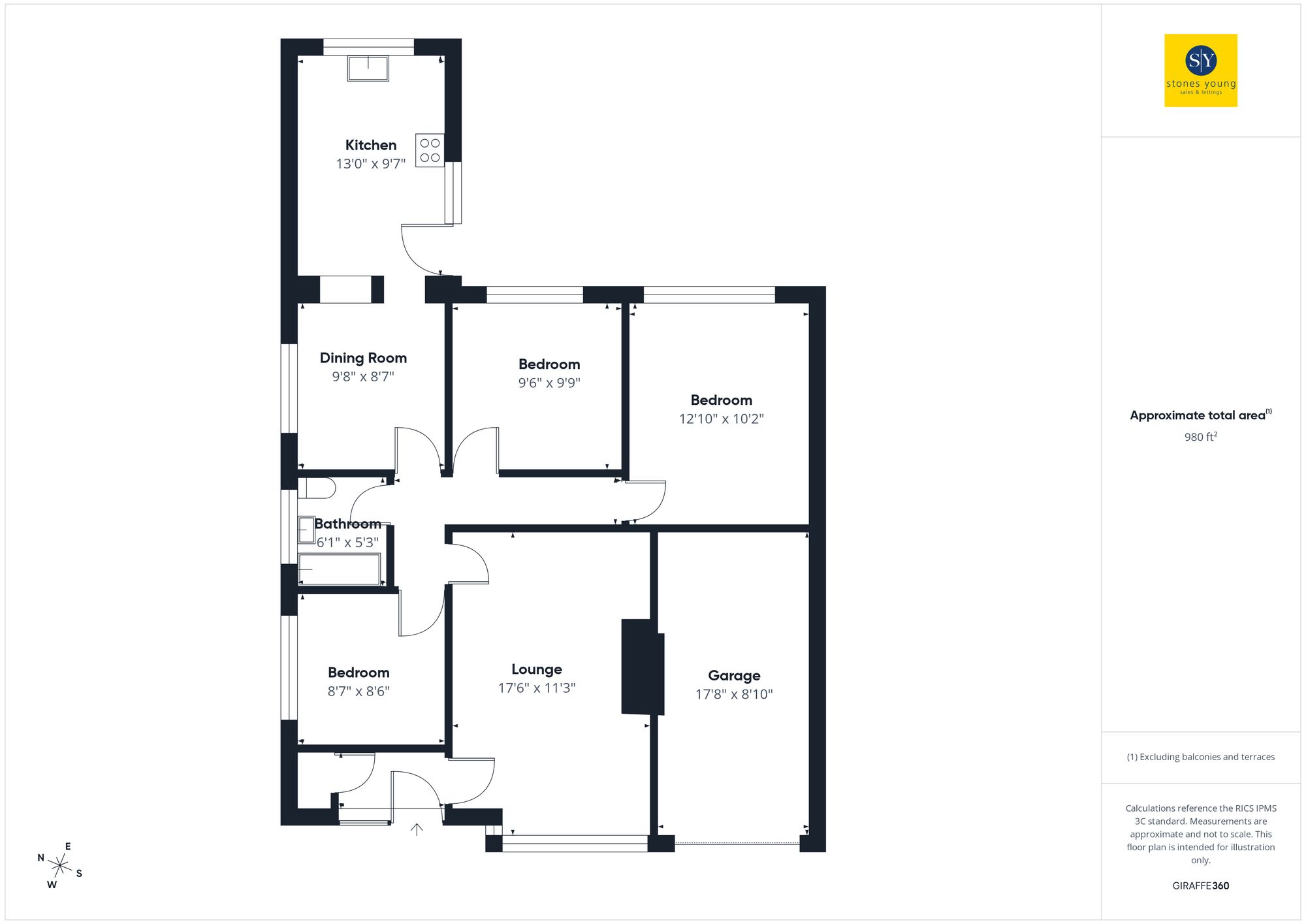 1 Hob Green, Blackburn floorplan