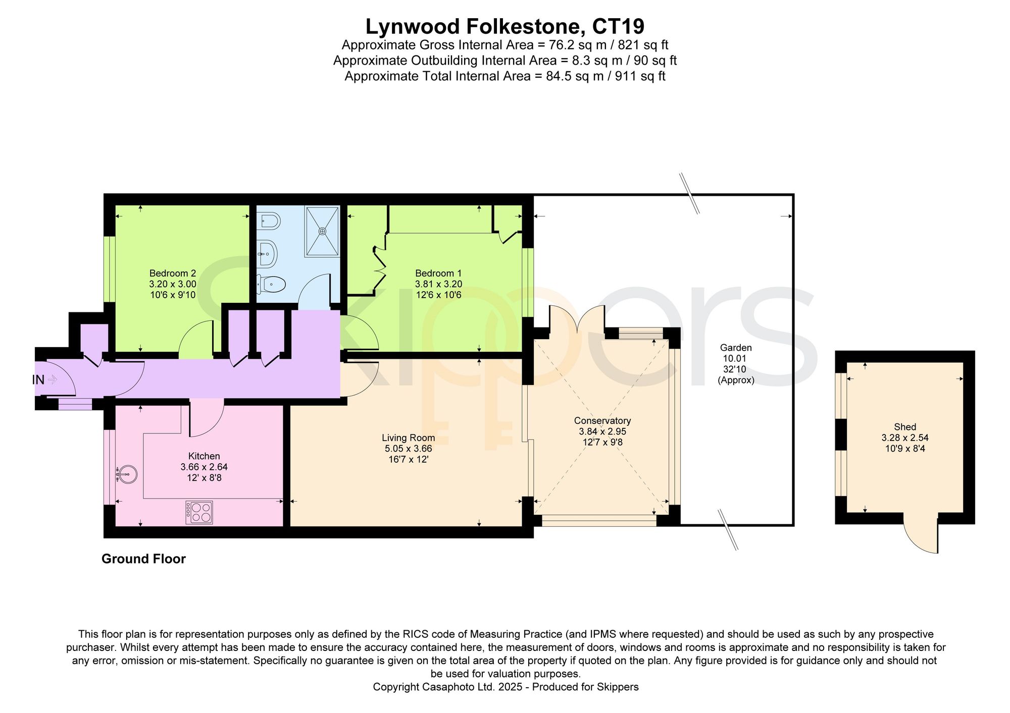 168 Lynwood, Folkestone floorplan