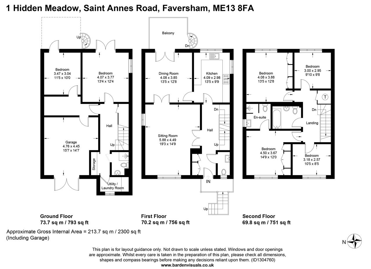 1, Hidden Meadow, Faversham floorplan