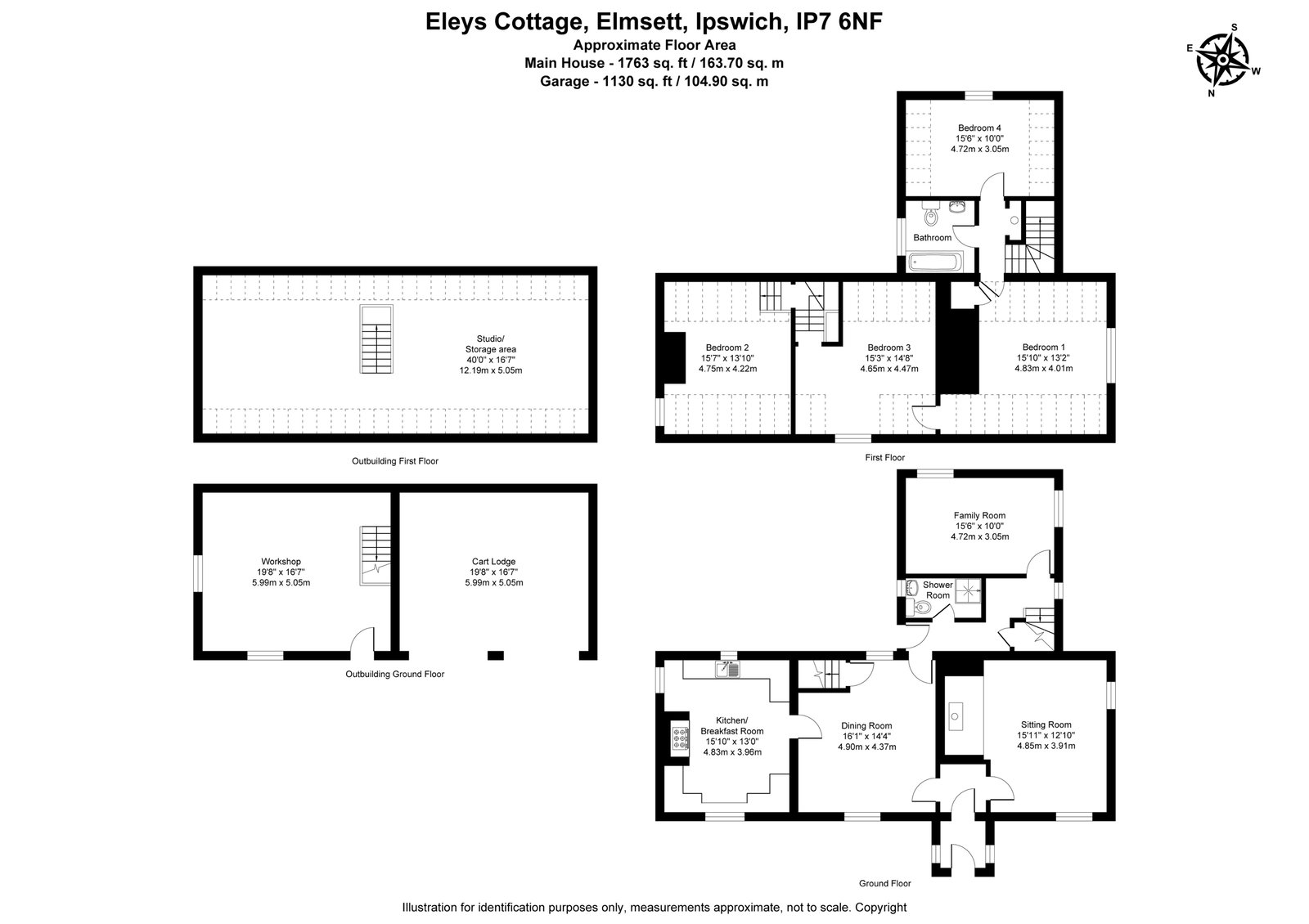 Eleys Cottage, Ipswich floorplan
