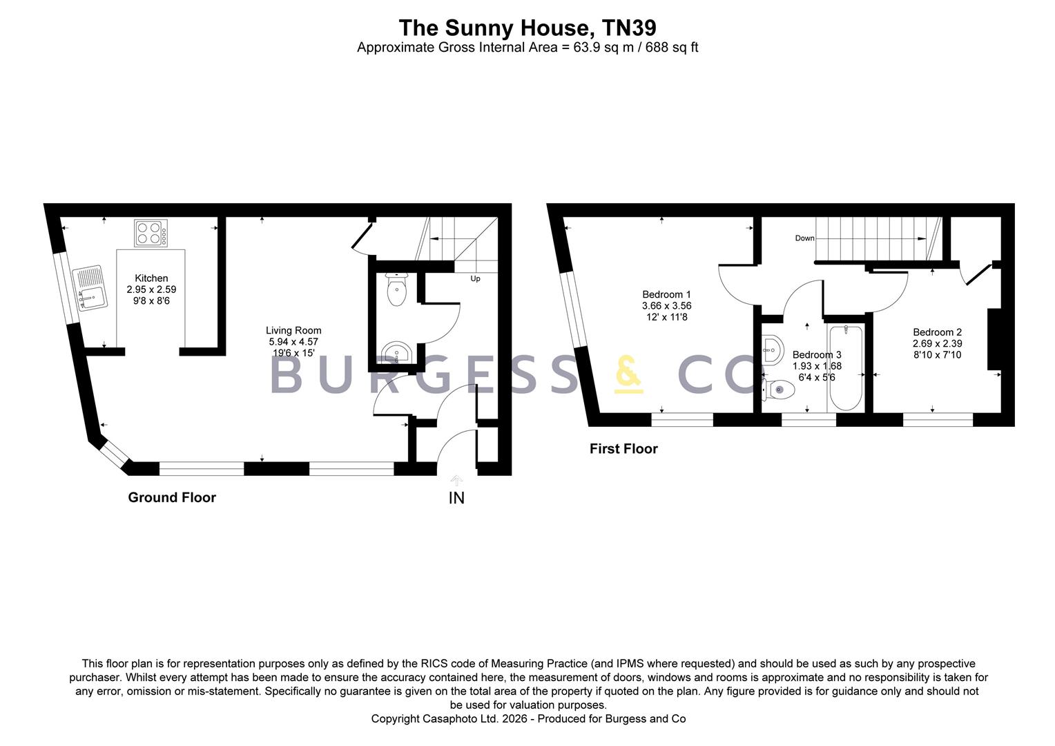 The Sunny House, 127, Ninfield Road, Bexhill-On-Sea floorplan