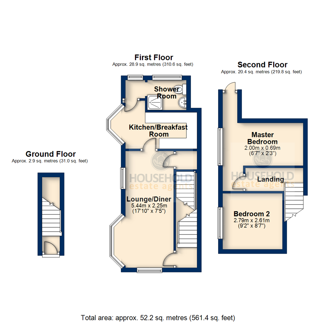 2 Bedrooms Mews house to rent in Napier Road, Luton LU1